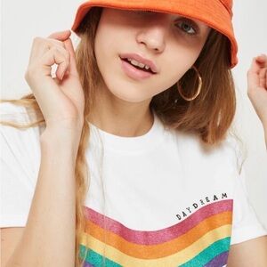 Topshop White Crewneck Tee